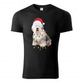 Tričko Vianočný pes unisex